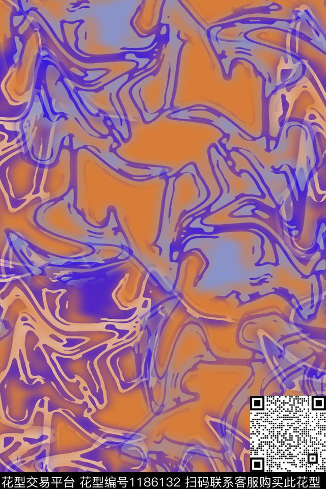 抽象花卉肌理图案迷彩图案数码印花华亿平台下载（图片编号: 1186132） - 瓦栏（Walan）