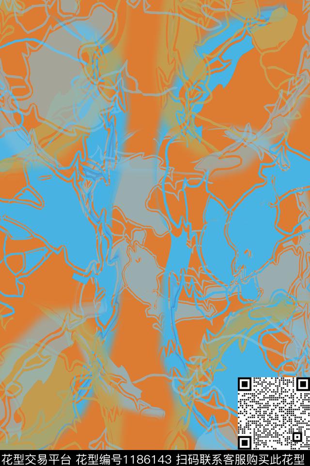 抽象迷彩图案艺术迷彩数码印花华亿平台下载（图片编号: 1186143） - 瓦栏（Walan）