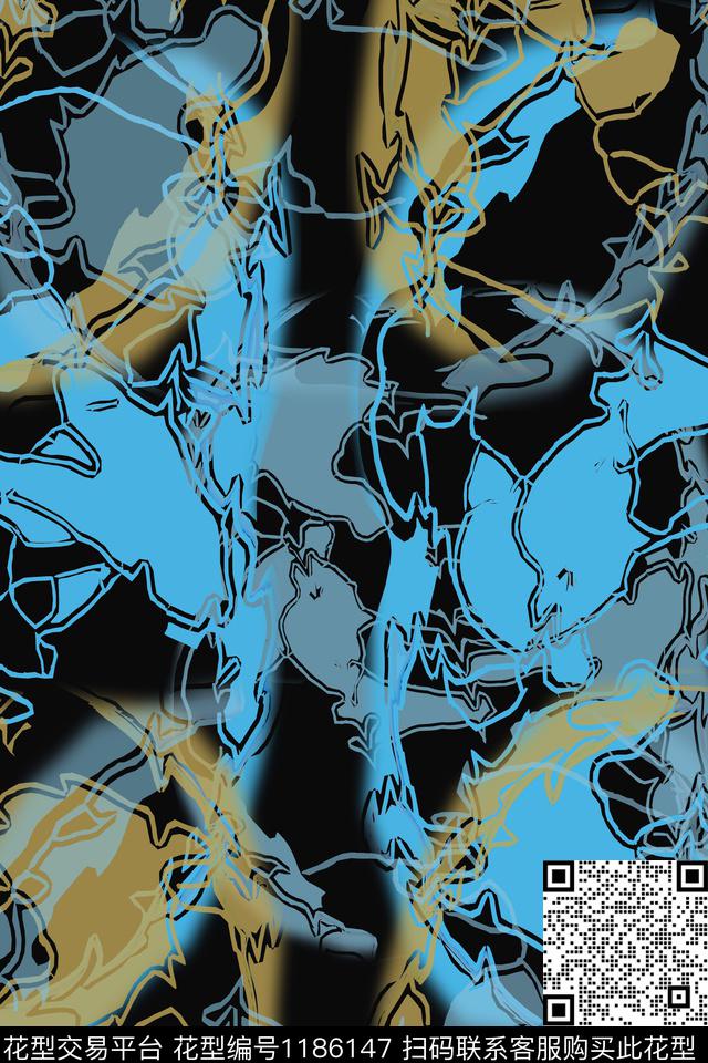 抽象迷彩图案艺术迷彩数码印花华亿平台下载（图片编号: 1186147） - 瓦栏（Walan）