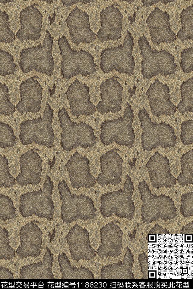 动物纹肌理蛇纹数码印花华亿平台下载（图片编号: 1186230） - 瓦栏（Walan）
