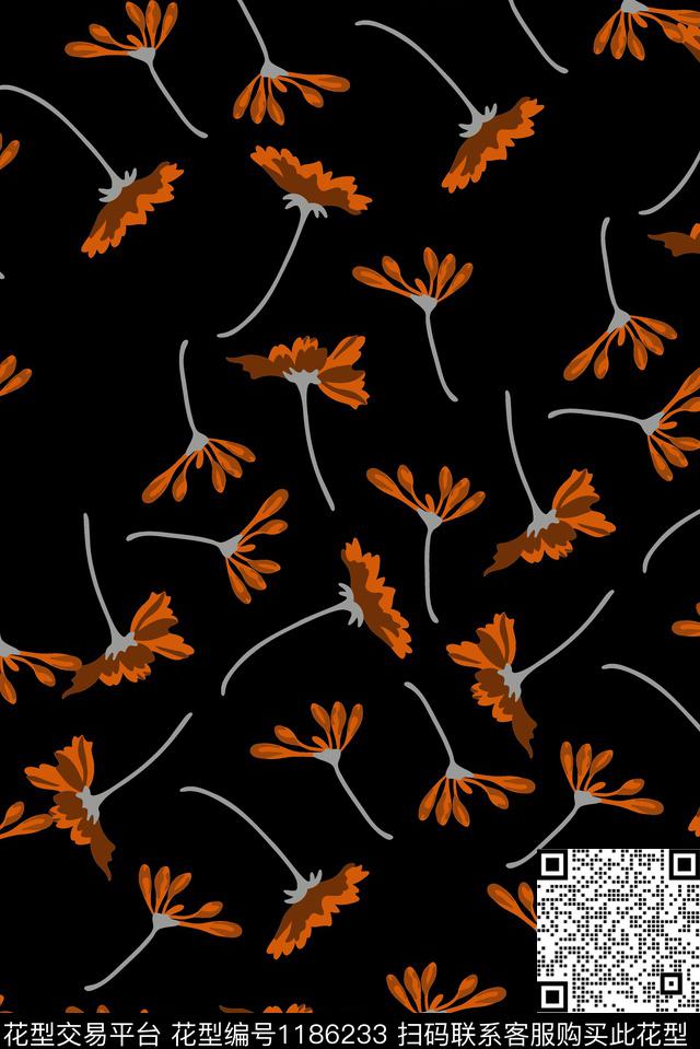 数码华亿平台真丝小碎花数码印花华亿平台下载（图片编号: 1186233） - 瓦栏（Walan）