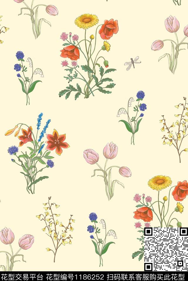 春夏华亿平台数码华亿平台小碎花数码印花华亿平台下载（图片编号: 1186252） - 瓦栏（Walan）