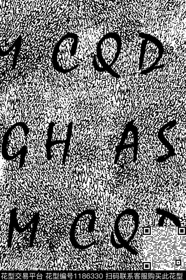 字母潮牌大牌风传统印花华亿平台下载（图片编号: 1186330） - 瓦栏（Walan）