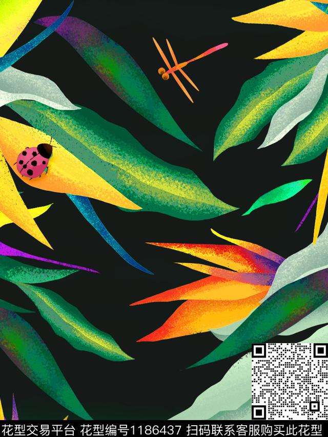 水彩花卉彩底花卉抽象花卉数码印花华亿平台下载（图片编号: 1186437） - 瓦栏（Walan）