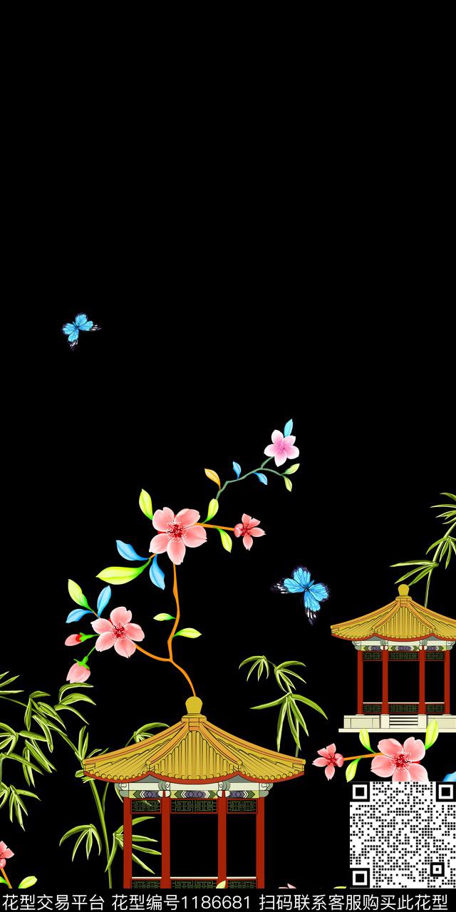 花卉小碎花定位花数码印花华亿平台下载（图片编号: 1186681） - 瓦栏（Walan）