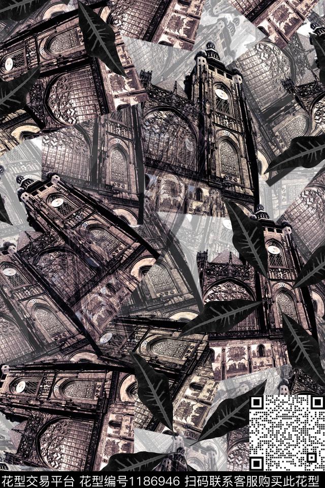 男装休闲复古数码印花华亿平台下载（图片编号: 1186946） - 瓦栏（Walan）