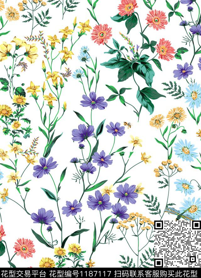 女装花卉数码华亿平台传统印花华亿平台下载（图片编号: 1187117） - 瓦栏（Walan）