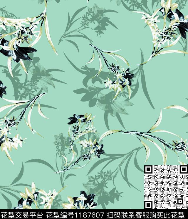 数码华亿平台男装大牌风传统印花华亿平台下载（图片编号: 1187607） - 瓦栏（Walan）