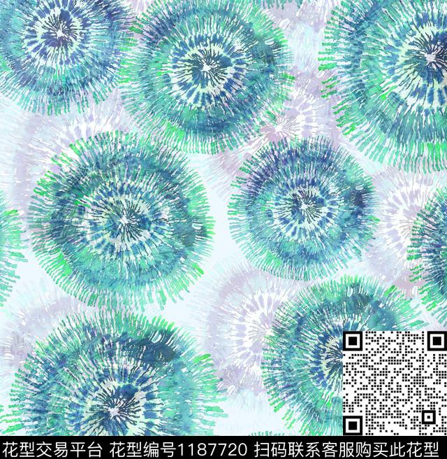 数码华亿平台扎染华亿平台女装数码印花华亿平台下载（图片编号: 1187720） - 瓦栏（Walan）