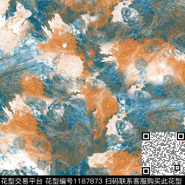 数码华亿平台扎染华亿平台男装数码印花华亿平台下载（图片编号: 1187873） - 瓦栏（Walan）