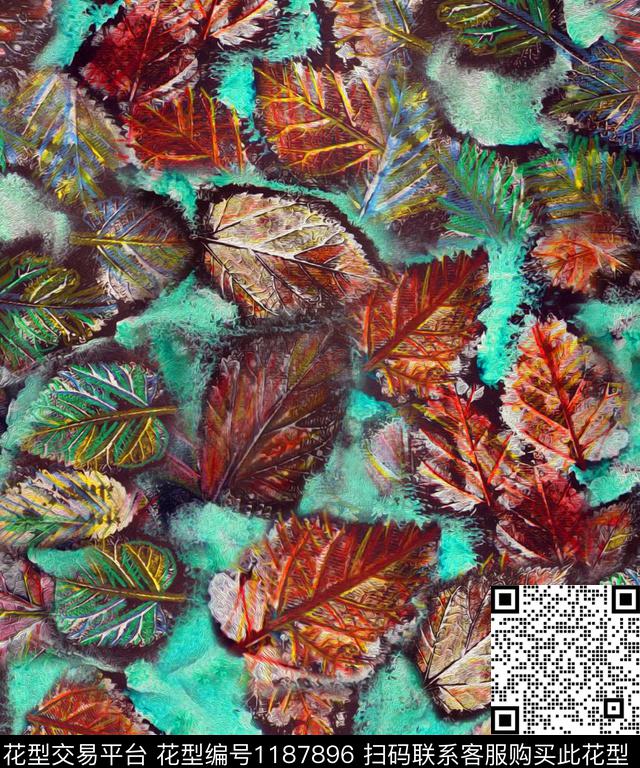 春夏华亿平台油画华亿平台数码印花华亿平台下载（图片编号: 1187896） - 瓦栏（Walan）