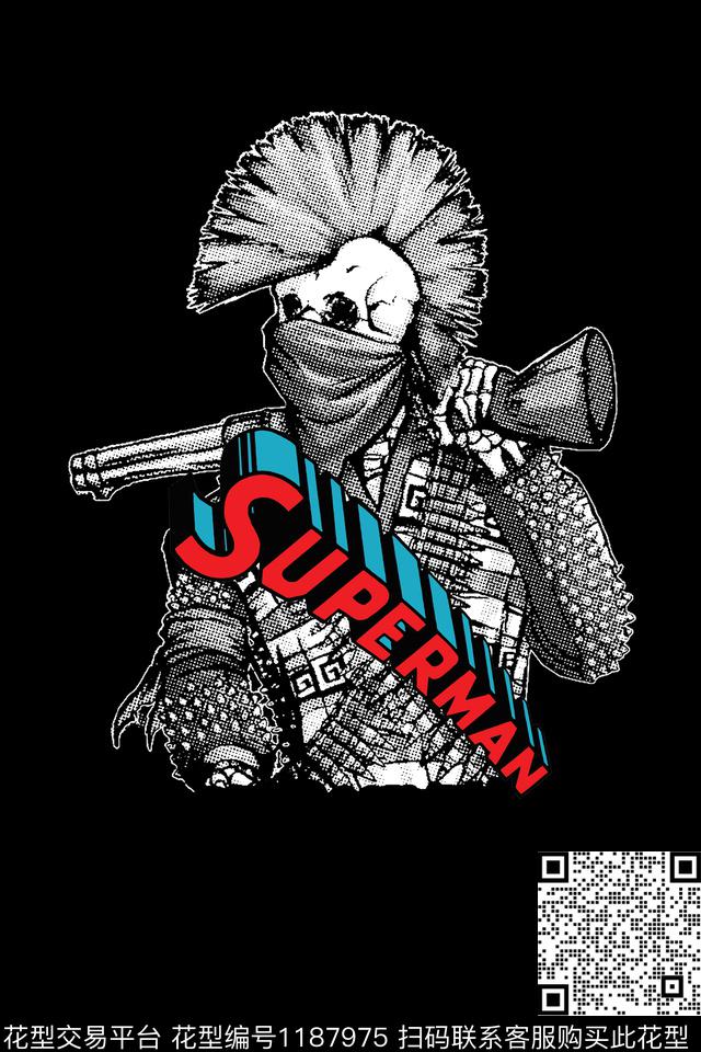 男装卡通趣味数码印花华亿平台下载（图片编号: 1187975） - 瓦栏（Walan）