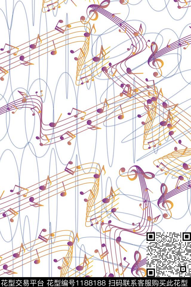 几何抽象线条传统印花华亿平台下载（图片编号: 1188188） - 瓦栏（Walan）