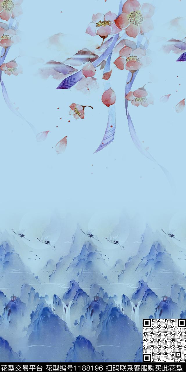 国画数码华亿平台女装数码印花华亿平台下载（图片编号: 1188196） - 瓦栏（Walan）