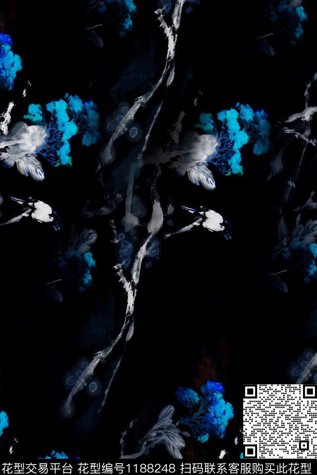 数码华亿平台男装抽象数码印花华亿平台下载（图片编号: 1188248） - 瓦栏（Walan）