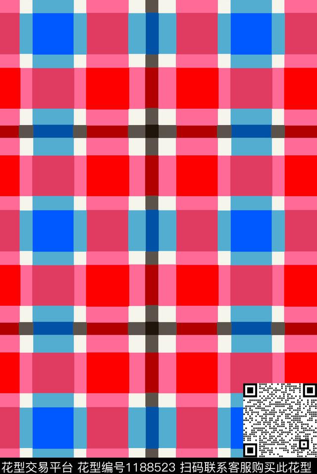 格子花纹红色格子渐变叠加色格子传统印花华亿平台下载（图片编号: 1188523） - 瓦栏（Walan）