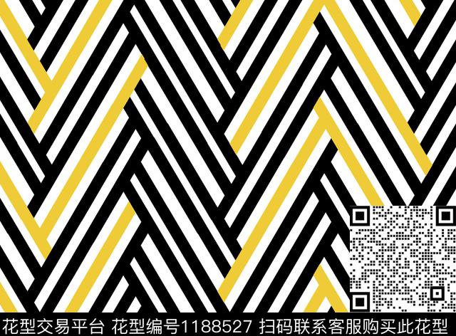 黑白条纹大牌风编织几何华亿平台传统印花华亿平台下载（图片编号: 1188527） - 瓦栏（Walan）