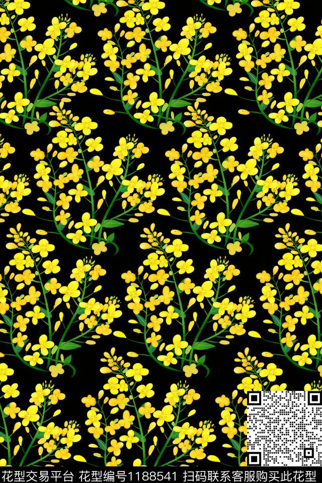 花卉植物小清新数码印花华亿平台下载（图片编号: 1188541） - 瓦栏（Walan）