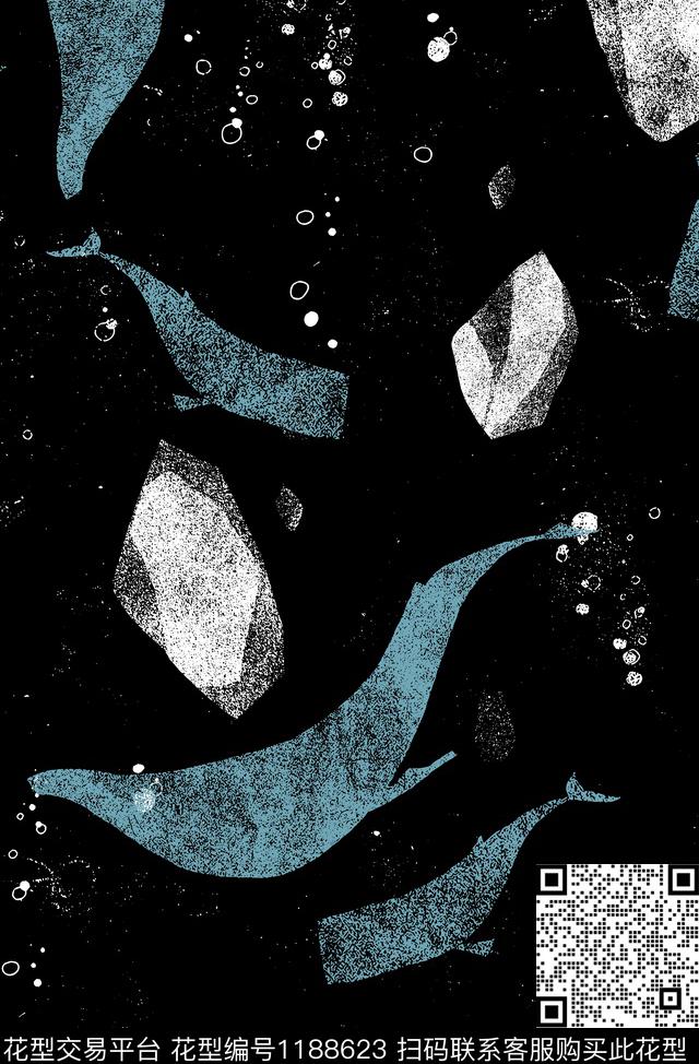 石头潮牌大牌风传统印花华亿平台下载（图片编号: 1188623） - 瓦栏（Walan）