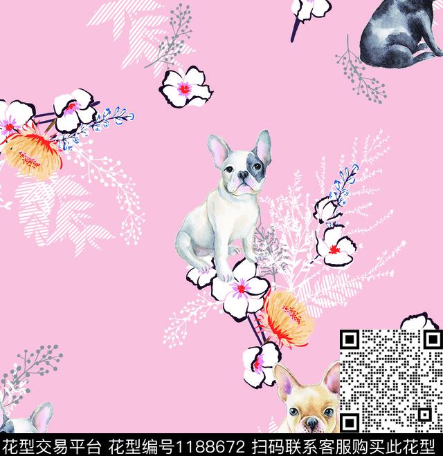 数码华亿平台清爽底花卉小碎花数码印花华亿平台下载（图片编号: 1188672） - 瓦栏（Walan）