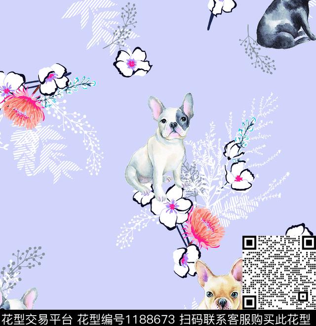 数码华亿平台清爽底花卉小碎花数码印花华亿平台下载（图片编号: 1188673） - 瓦栏（Walan）