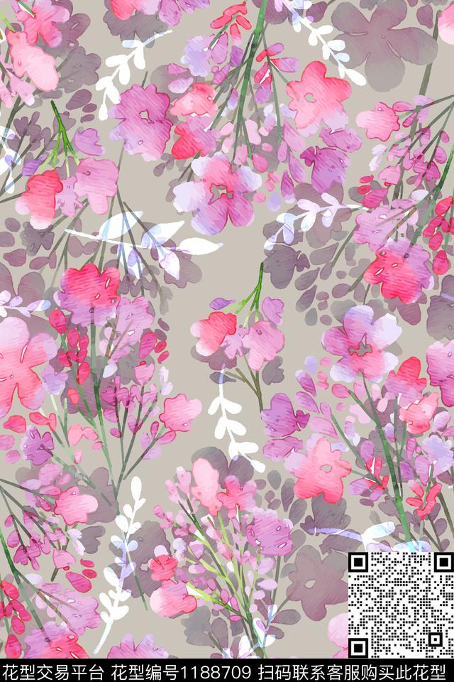 时尚春夏华亿平台炫彩数码印花华亿平台下载（图片编号: 1188709） - 瓦栏（Walan）