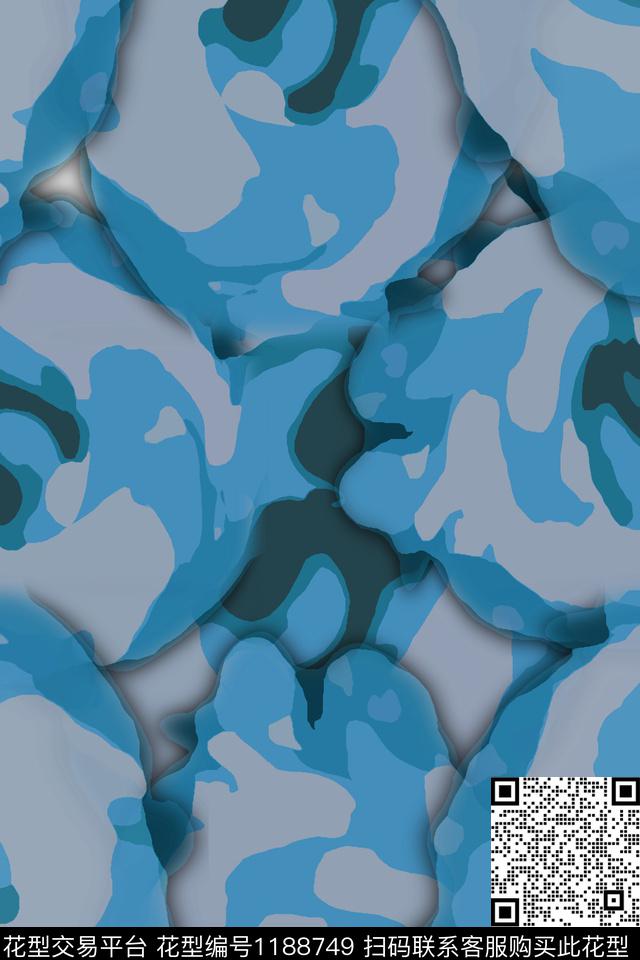 抽象迷彩图案艺术迷彩传统印花华亿平台下载（图片编号: 1188749） - 瓦栏（Walan）