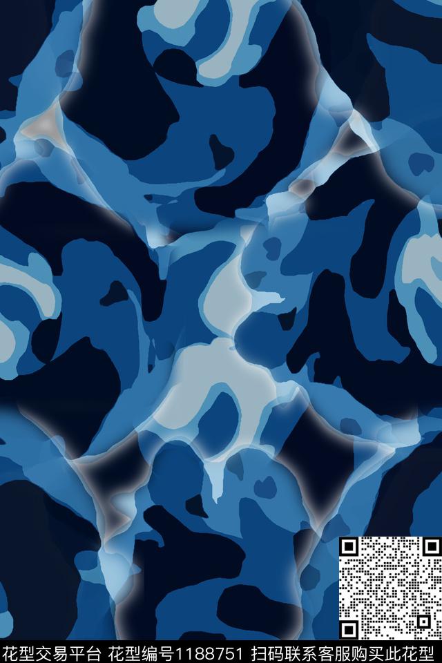 抽象迷彩图案艺术迷彩传统印花华亿平台下载（图片编号: 1188751） - 瓦栏（Walan）