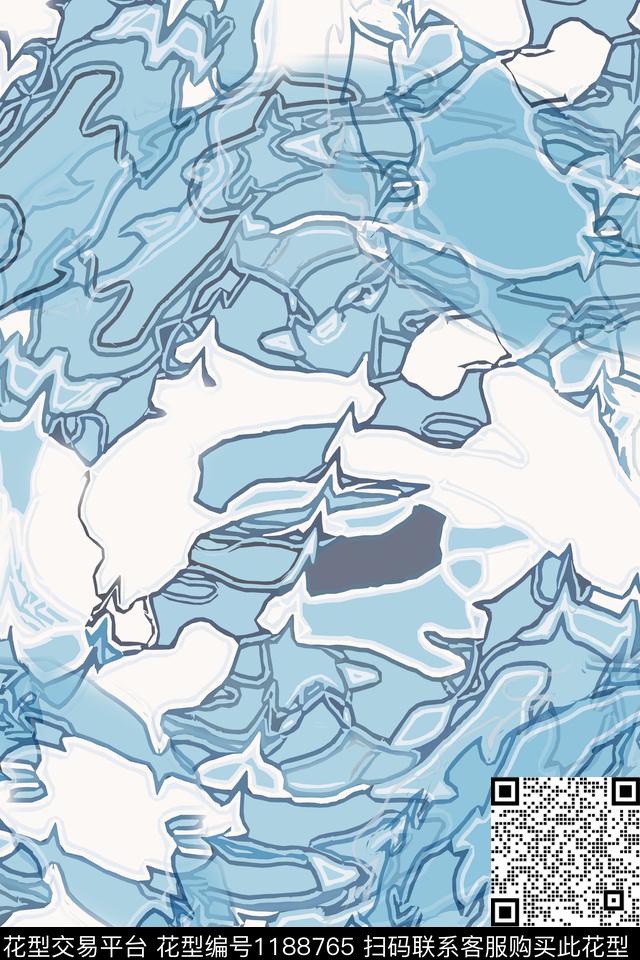 抽象迷彩图案艺术迷彩传统印花华亿平台下载（图片编号: 1188765） - 瓦栏（Walan）