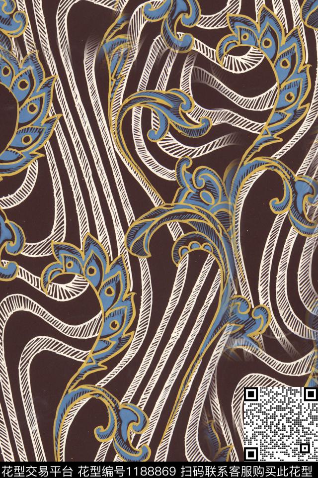 春夏华亿平台数码华亿平台花卉数码印花华亿平台下载（图片编号: 1188869） - 瓦栏（Walan）