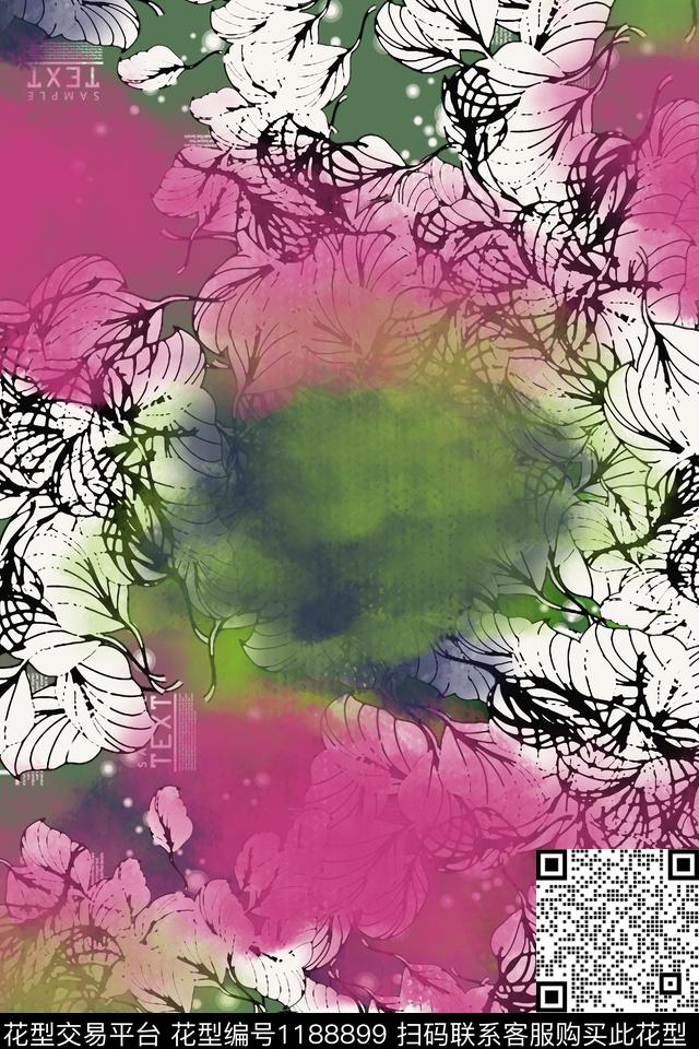 艺术彩绘迷彩图案手绘线条笔触数码印花华亿平台下载（图片编号: 1188899） - 瓦栏（Walan）