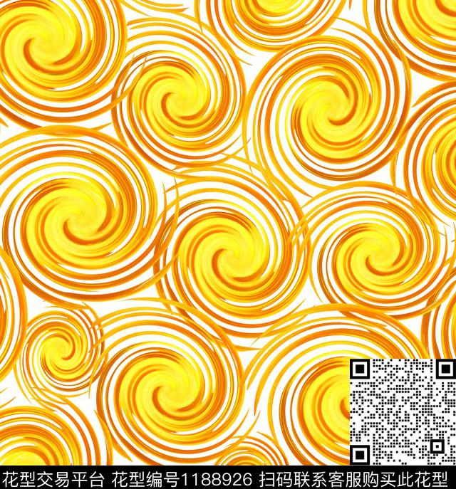 清爽底花卉几何抽象数码印花华亿平台下载（图片编号: 1188926） - 瓦栏（Walan）