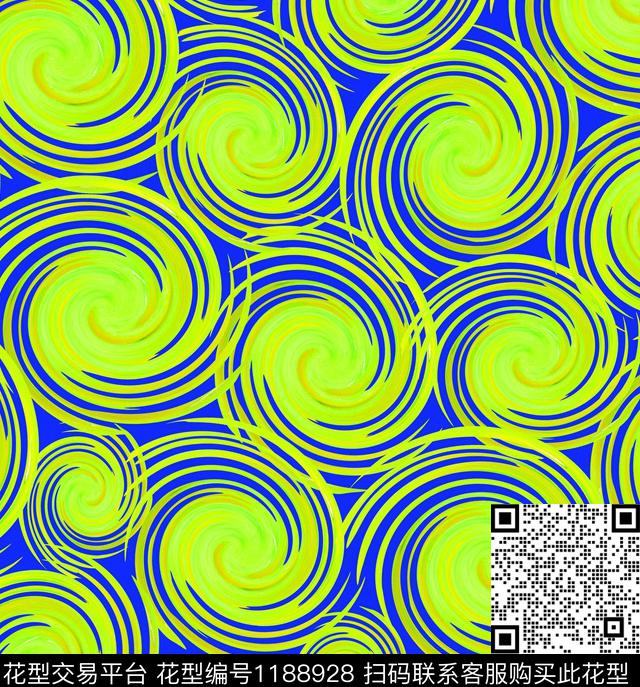 清爽底花卉几何抽象传统印花华亿平台下载（图片编号: 1188928） - 瓦栏（Walan）