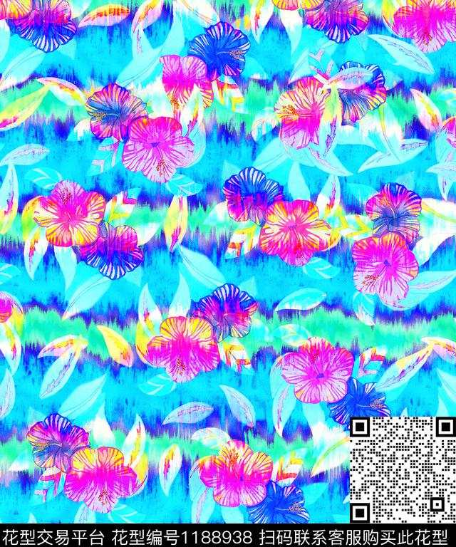 春夏华亿平台数码华亿平台渐变数码印花华亿平台下载（图片编号: 1188938） - 瓦栏（Walan）