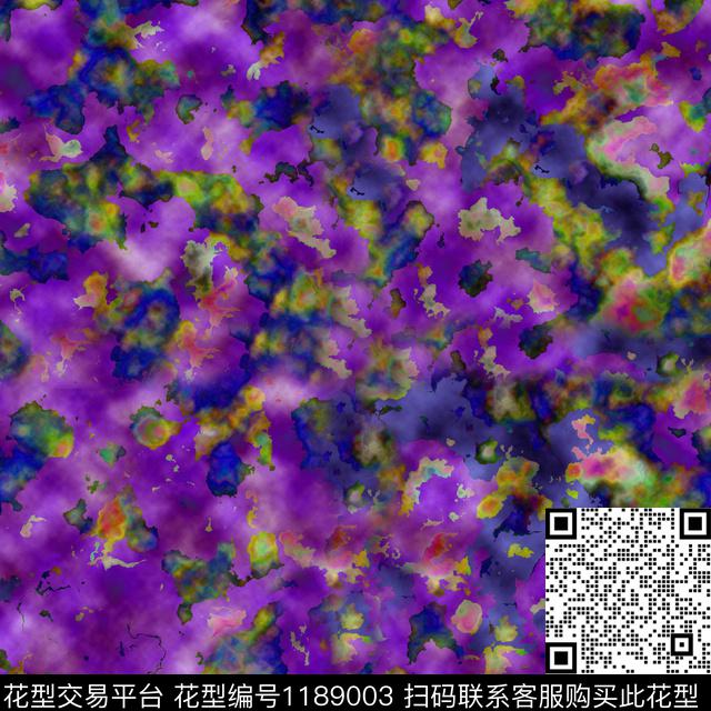 女装抽象扎染华亿平台数码印花华亿平台下载（图片编号: 1189003） - 瓦栏（Walan）