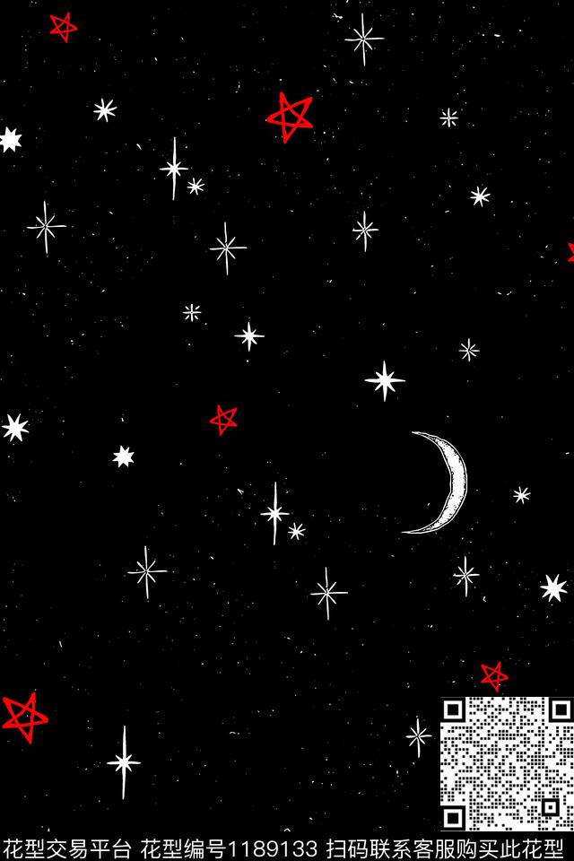 星空潮牌大牌风传统印花华亿平台下载（图片编号: 1189133） - 瓦栏（Walan）