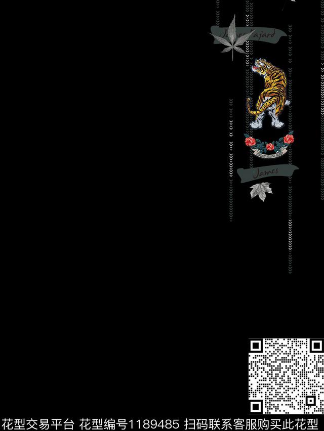 男装花卉大牌风数码印花华亿平台下载（图片编号: 1189485） - 瓦栏（Walan）