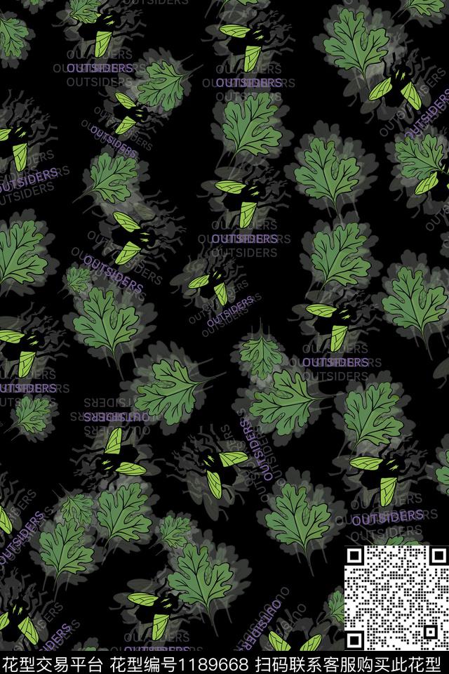 字母男装大牌风数码印花华亿平台下载（图片编号: 1189668） - 瓦栏（Walan）