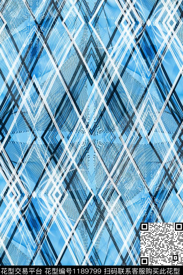 数码华亿平台几何手绘数码印花华亿平台下载（图片编号: 1189799） - 瓦栏（Walan）