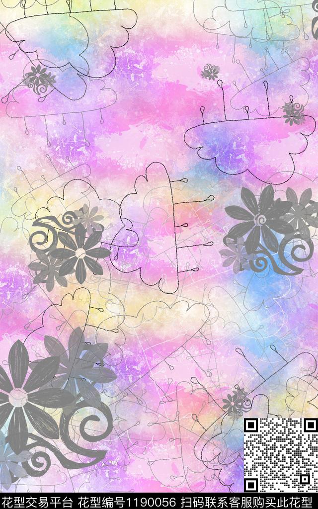 数码华亿平台女装几何数码印花华亿平台下载（图片编号: 1190056） - 瓦栏（Walan）