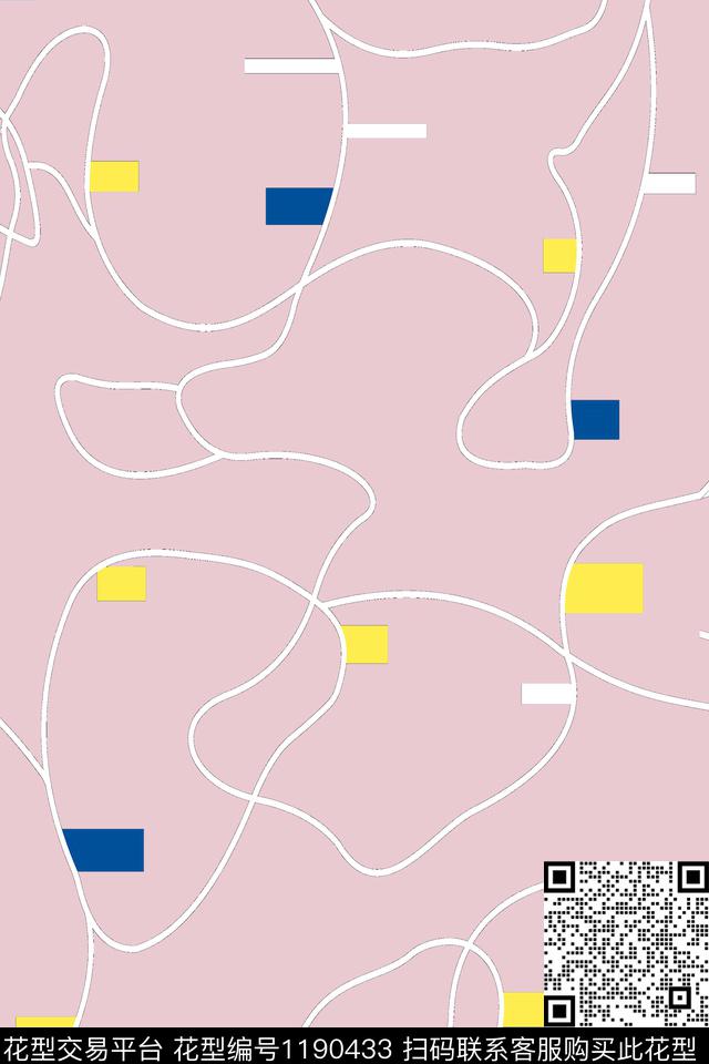 数码华亿平台几何小清新传统印花华亿平台下载（图片编号: 1190433） - 瓦栏（Walan）