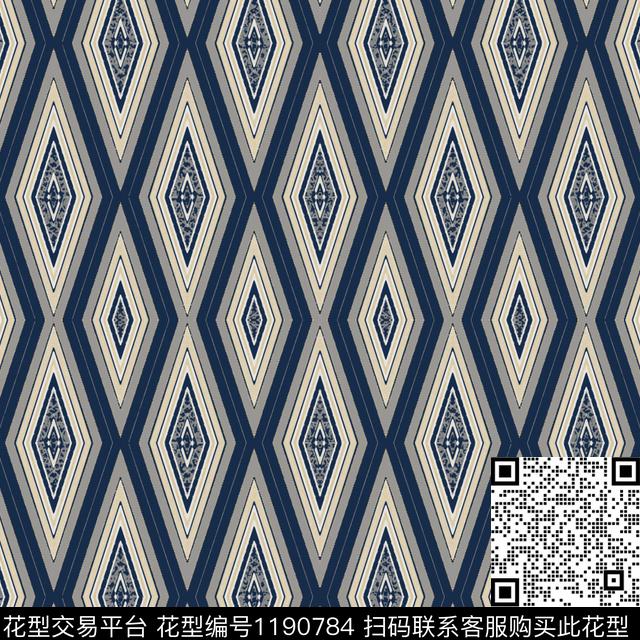 男装几何大牌男装数码印花华亿平台下载（图片编号: 1190784） - 瓦栏（Walan）