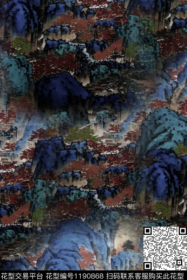 数码华亿平台男装大牌风数码印花华亿平台下载（图片编号: 1190868） - 瓦栏（Walan）