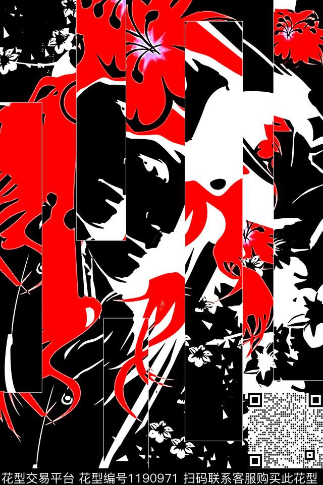 定位花数码华亿平台花卉数码印花华亿平台下载（图片编号: 1190971） - 瓦栏（Walan）