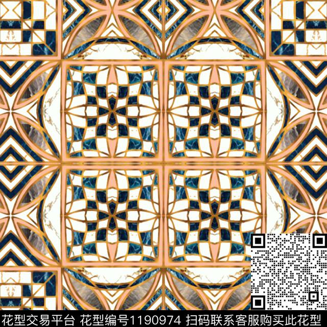 数码华亿平台男装几何数码印花华亿平台下载（图片编号: 1190974） - 瓦栏（Walan）