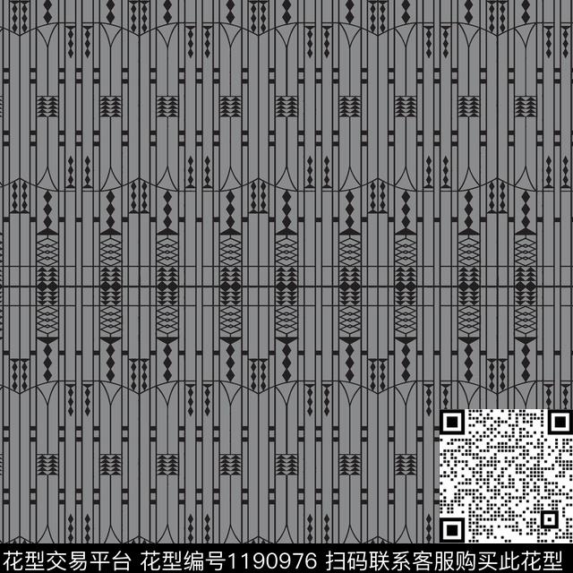男装几何大牌男装传统印花华亿平台下载（图片编号: 1190976） - 瓦栏（Walan）