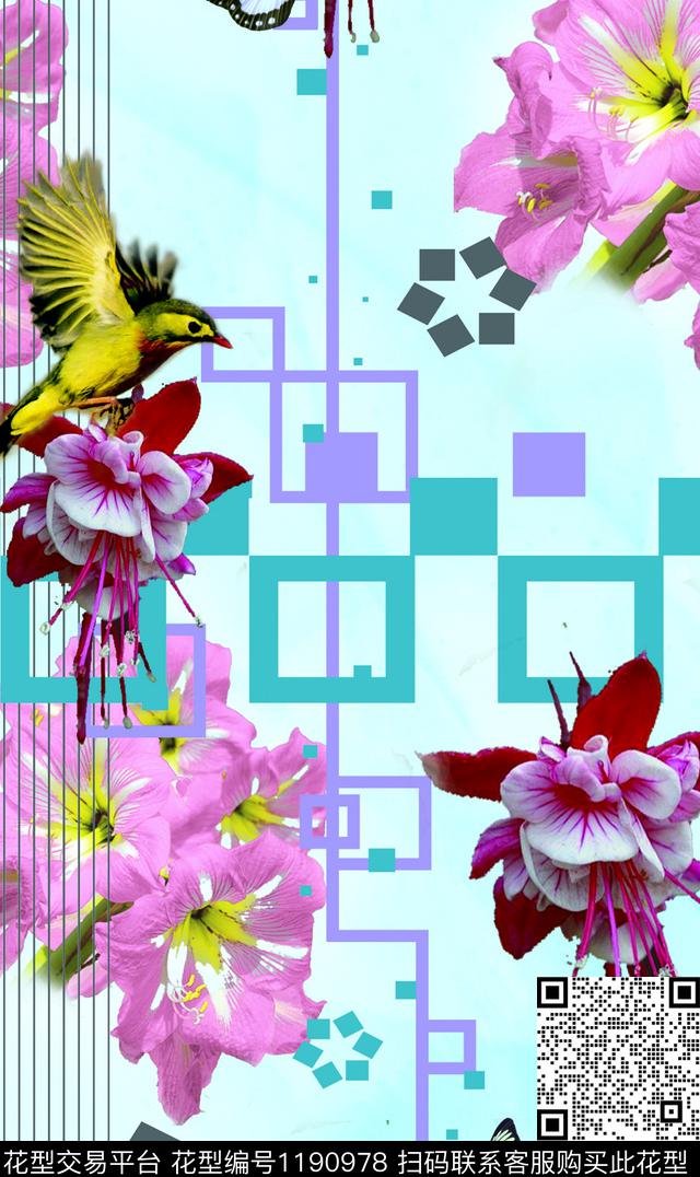 数码华亿平台动物大牌风数码印花华亿平台下载（图片编号: 1190978） - 瓦栏（Walan）