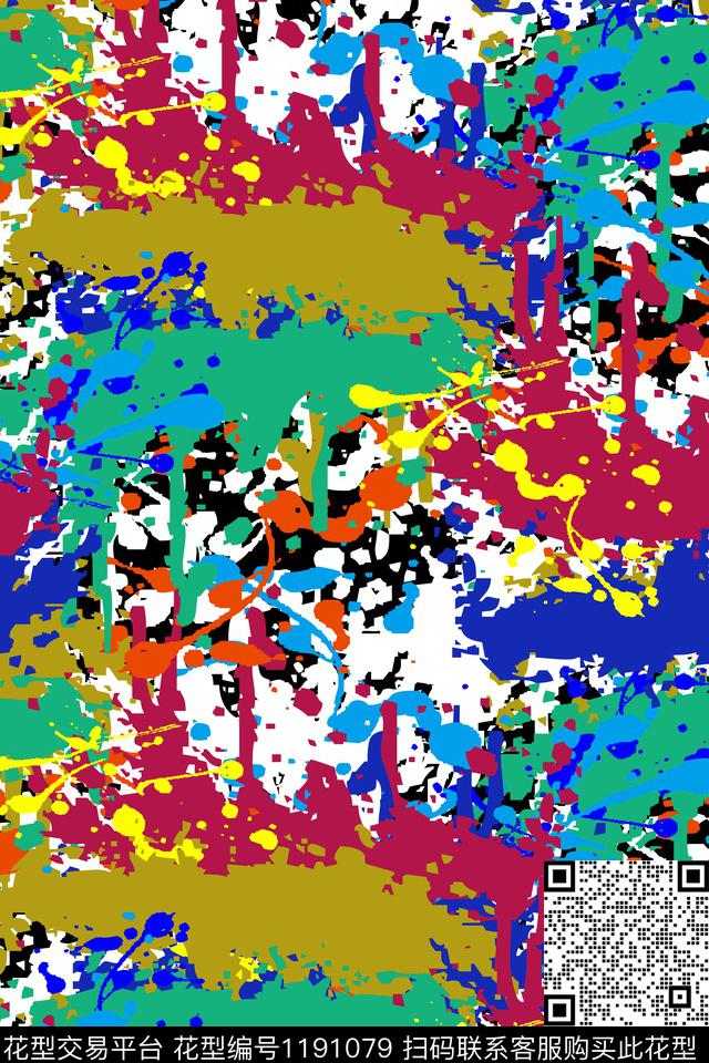 男装休闲抽象传统印花华亿平台下载（图片编号: 1191079） - 瓦栏（Walan）