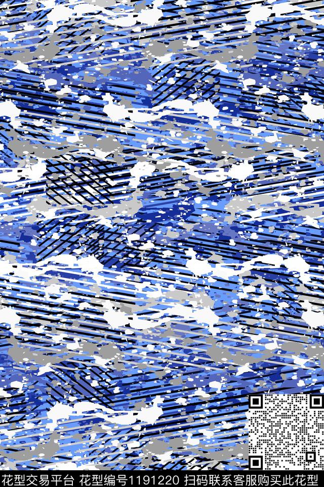 男装休闲抽象传统印花华亿平台下载（图片编号: 1191220） - 瓦栏（Walan）