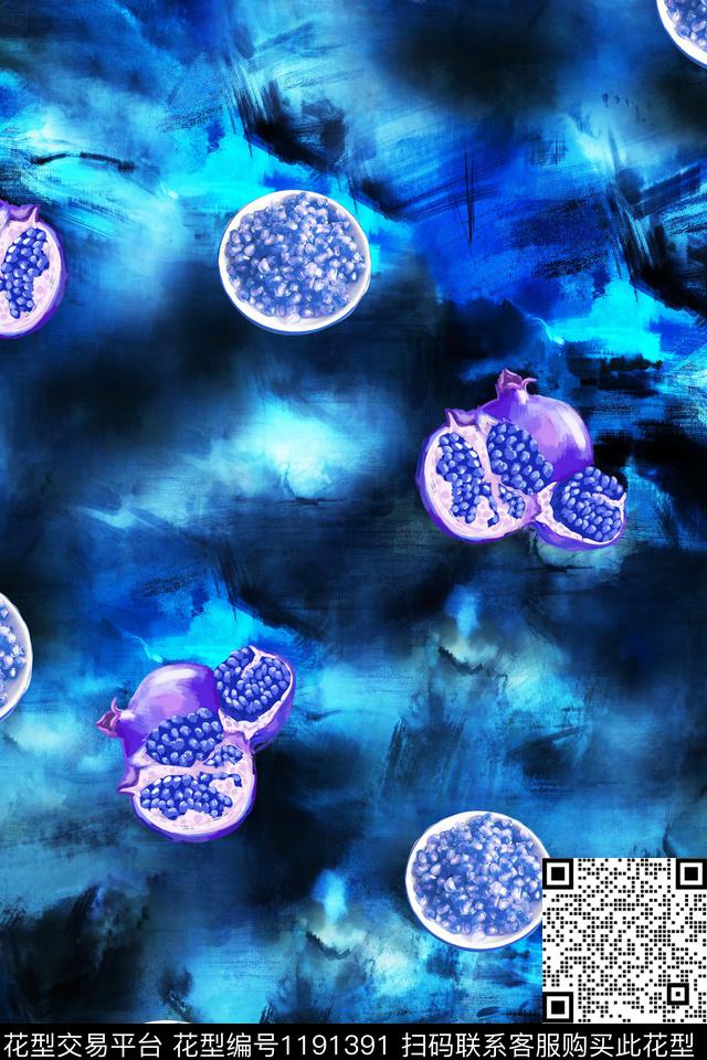 春夏华亿平台炫彩水果数码印花华亿平台下载（图片编号: 1191391） - 瓦栏（Walan）